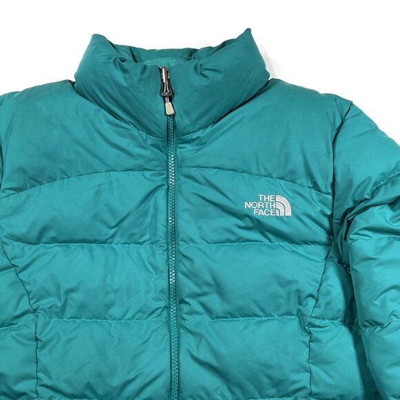 The North Face Womens Nuptse 2 Jacket Small Green 700 Down Winter Puffer Coat - Picture 4 of 14